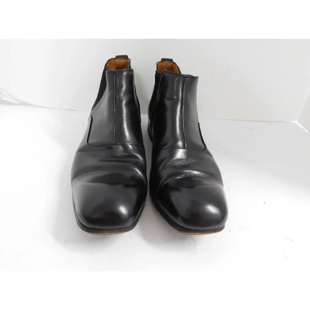 Kenzo Black Leather Ankle Boots sz US 9